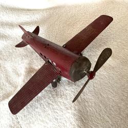 Ancien avion m&eacute;canique en t&ocirc;le Junkers 1927, Paya Hermanos Supertoys