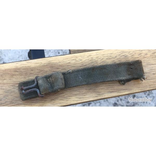 Ancien Morceau de Jugulaire casque type US ww2