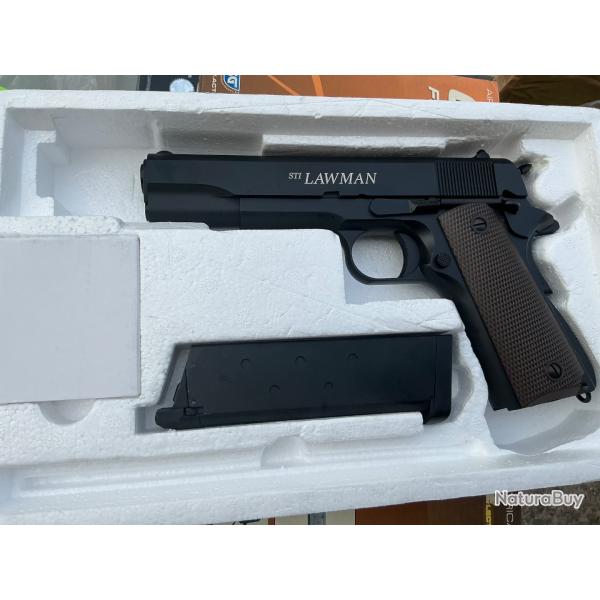 STI lawman gas ou co2 full m�tal culasse mobile airsoft