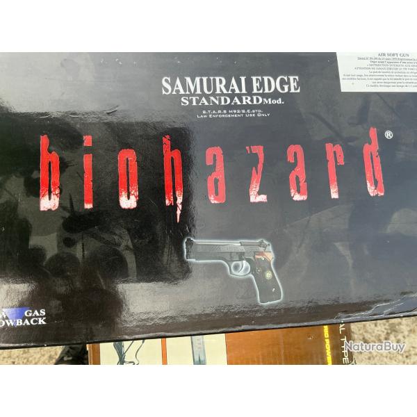 Pistolet biohazard m9 airsoft gas