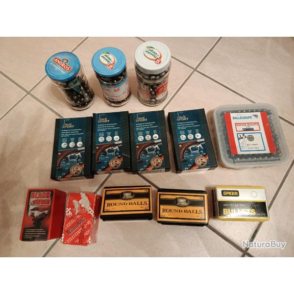 Munitions poudre noire cal 45