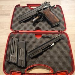 Pistolet d'occasion Tanfoglio Stock III Cal.45ACP + Conversion .22LR