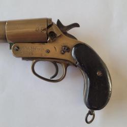 Pistolet lance-fus&eacute;es Webley & Scott No. 1 Mark III* (1918) WWI - Pour Restauration / Incomplet .