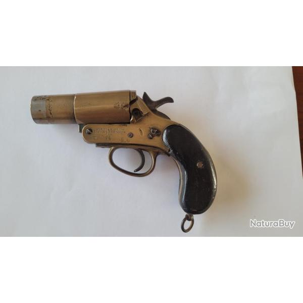 Pistolet lance-fus�es Webley & Scott No. 1 Mark III* (1918) WWI - Pour Restauration / Incomplet .