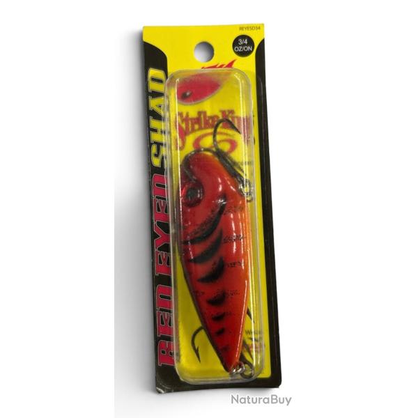 Leurre Strike King Red Eyed Shad 3/4oz Delta Red