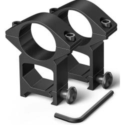 2 Colliers de lunette &Oslash;25.4mm - REHAUSS&Eacute; - Rail Picatinny/Weaver 20 mm