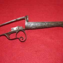 Ensemble bascule de fusil lefaucheux 1870