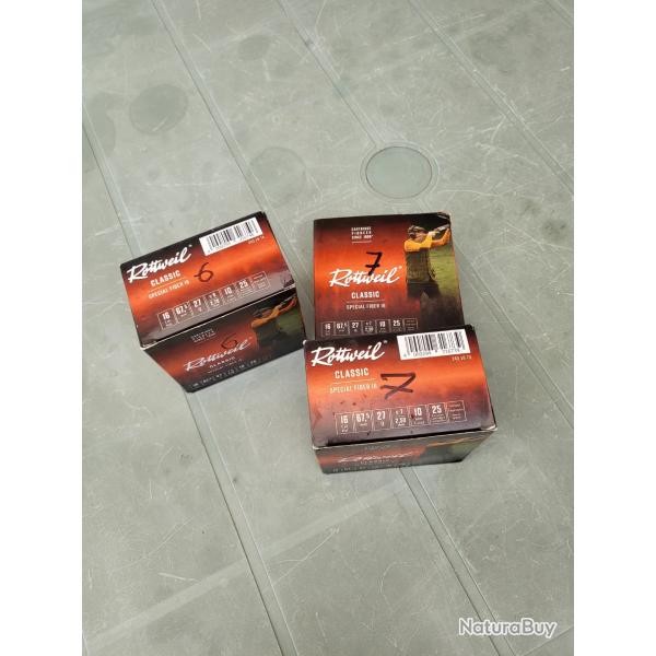 1 lot de 3boites rotweil no 6, 7 lprix livraison compris