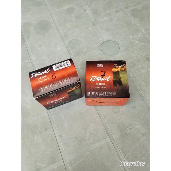 1 lot de 50 cart. Rottweil n o 7 et 6 prix livraison comprise