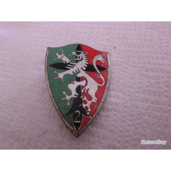 insigne 2� r�giment de chasseurs / arthus bertrand paris