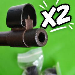 Lot de 2 tunnels prot&egrave;ge guidon pour Mauser K98 98K allemand WW2