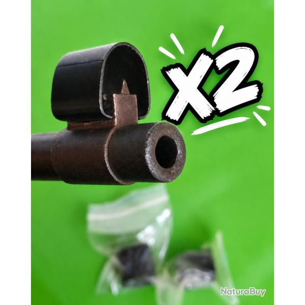 Lot de 2 tunnels prot�ge guidon pour Mauser K98 98K allemand WW2