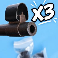 Lot de 3 tunnels prot&egrave;ge guidon pour Mauser 98k K98 allemand WW2
