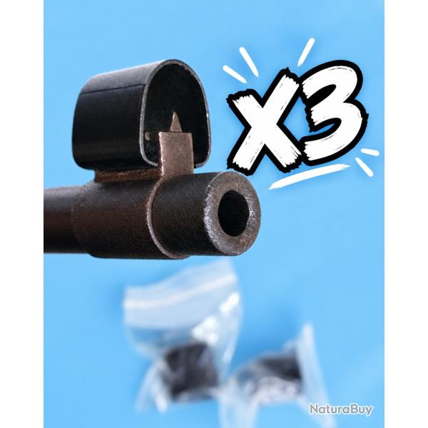 Lot de 3 tunnels prot�ge guidon pour Mauser 98k K98 allemand WW2