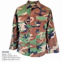 Veste BDU US Army Woodland - Coat Hot Weather camouflage militaire