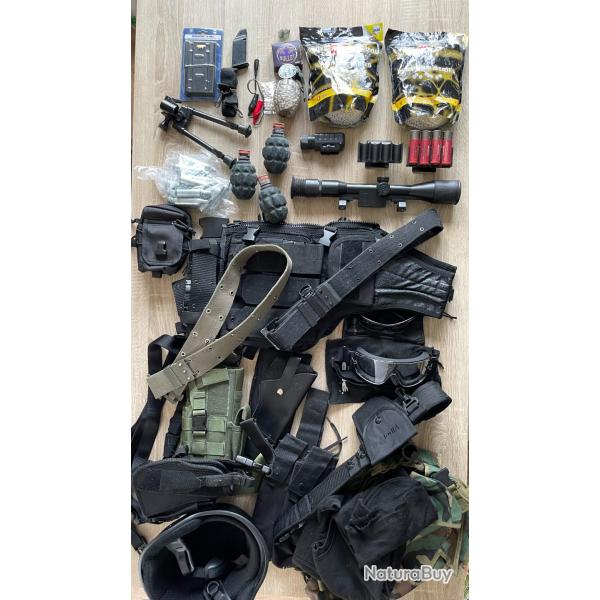Lot d'�quipement d'airsoft