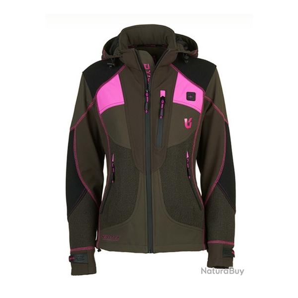 VESTE FEMME UNIVERS U-TEX COULEUR VERT/ROSE 21005404