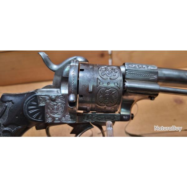 REVOLVER TYPE LEFAUCHEUX LIEGE CAL. 9MM A BROCHE