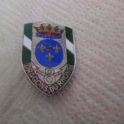 insigne &eacute;mail  8&deg; dragon du rhone penthievre