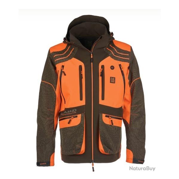VESTE UNIVERS HOMME FANES KEVLAR U-TEX VERT/ORANGE