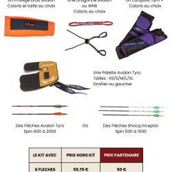 Kit Accessoires Classique D&eacute;butant - MFA - 12 fl&egrave;ches