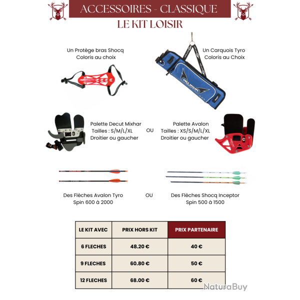 Kit Accessoires Classique Loisir - MFA - 12 fl�ches