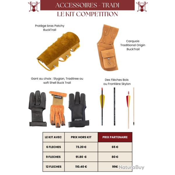 Kit Accessoires Tradi Comp�tition - MFA - 12 fl�ches
