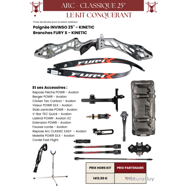 Kit Classique 25'' Conqu�rant - MFA - Uni