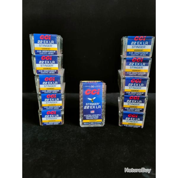 Munitions 22LR CCI Stinger Hollow Point