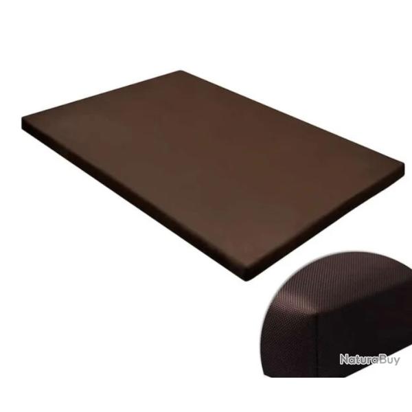 Tapis chien tissu Oxford marron 80x60 cm antid�rapant confortable
