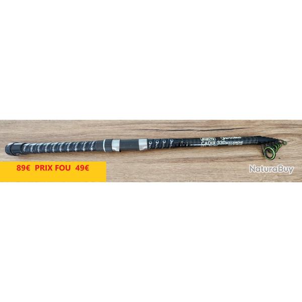 canne GARBOLINO CADIX 3.30 m  CARBONE  40-150gr   encombrement 78 cms