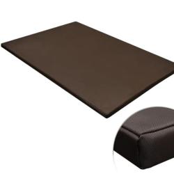 Tapis chien tissu Oxford marron 100x70 cm antid&eacute;rapant confortable
