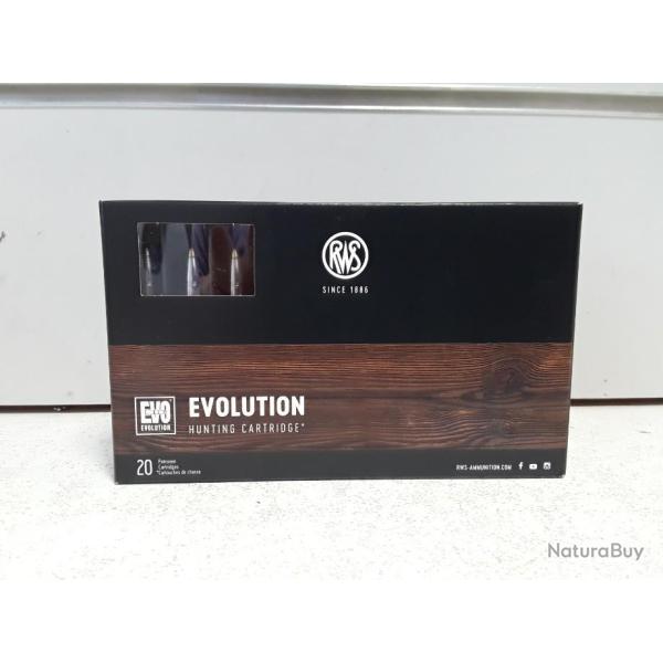x20 Balles RWS EVOLUTION cal.8x57jrs 200gr
