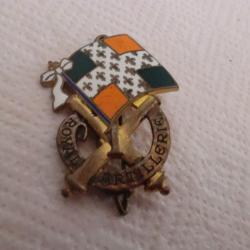 insigne &eacute;mail  1&deg; r&eacute;giment d'artillerie  / drago paris