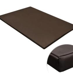 Tapis chien Oxford marron 120x90 cm mousse antid&eacute;rapant confortable