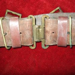Ceinturon ANGLAIS en cuir fauve . ( collection )