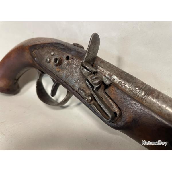 Pistolet silex ancien poudre noire