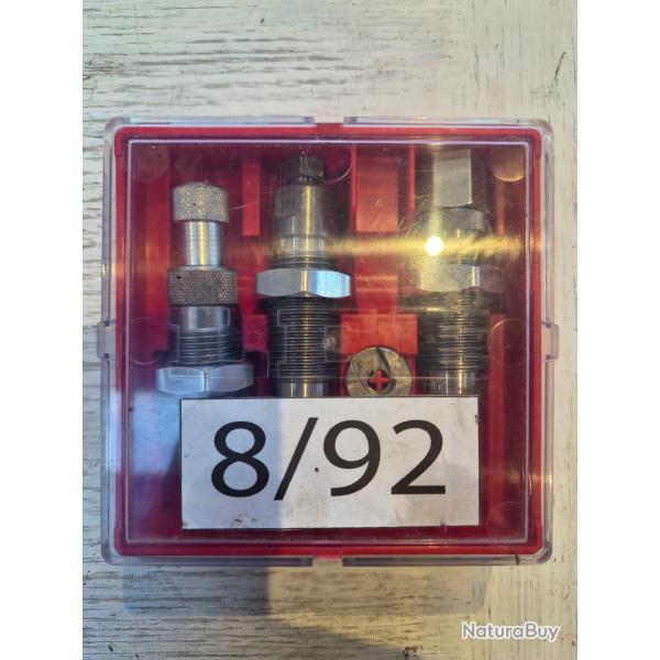 Jeu d'outils de rechargement 8 mm French - 3 dies avec coffret