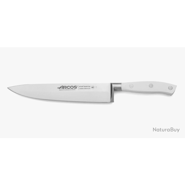 Arcos Riviera Blanc 233624 - Couteau de Chef 200 mm - NITRUM�