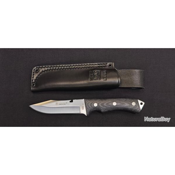 Joker RAK-I Couteau � lame fixe - lame drop point 11,5 cm - Manche Micarta