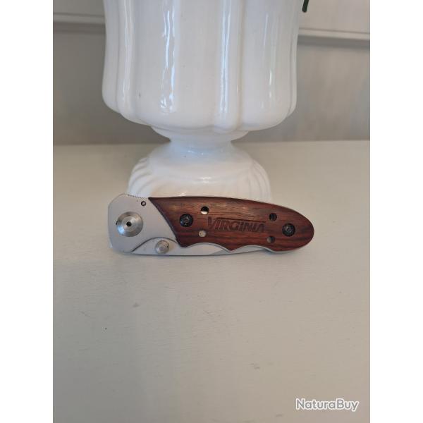 Couteau pliant de poche Virginia Madison (VI3820) - Manche bois et acier