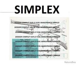 dossier notice fusil SIMPLEX MANUFRANCE (envoi par mail) - VENDU PAR JEPERCUTE (m2902)