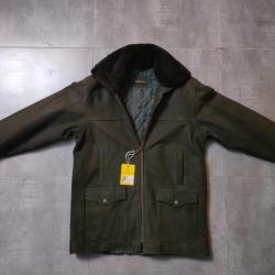 Veste Verney Carron en cuir marron taille M