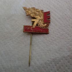 insigne &eacute;pingle   7&deg; 1961 bruxelles