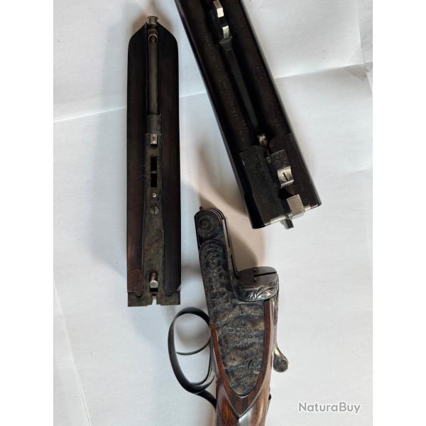 Fusil Juxtapos� BOUCHER Contre Platine Cal. 12/65 tr�s peu servi