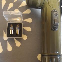 2 ampoules neuves de remplacement pour lampe TL militaire