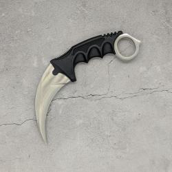 Couteau Karambit Vanilla CS:GO/CS2 IRL - Lame aff&ucirc;t&eacute;e en acier inox - R&eacute;plique &agrave; l'&eacute;chelle 1:1