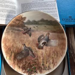 Assiette Collection Coalport - "Grey Partridge" Rodger McPhail - &Eacute;dition