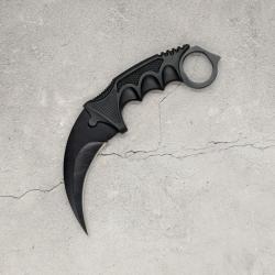 Couteau Karambit Night CS:GO/CS2 IRL - Lame aff&ucirc;t&eacute;e en acier inox - R&eacute;plique &agrave; l'&eacute;chelle 1:1