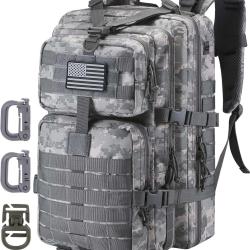 Sac &agrave; Dos Tactique Militaire Molle Chasse Randonn&eacute;e Escalade Grand Volume Anneaux en Camouflage